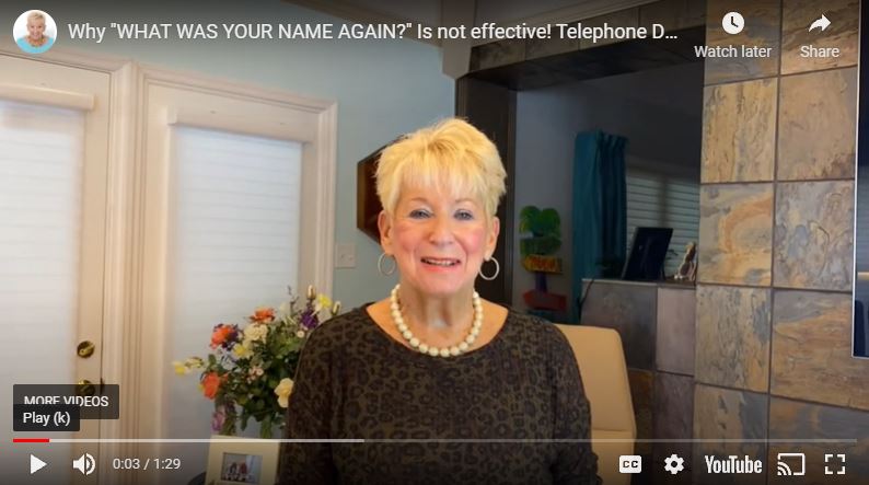 Why “What is your name again?”  is soooo INEFFECTIVE – WATCH THE VIDEO for an idea to help you.